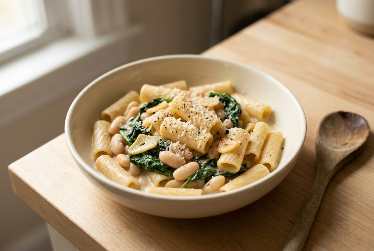 Creamy White Bean Pasta